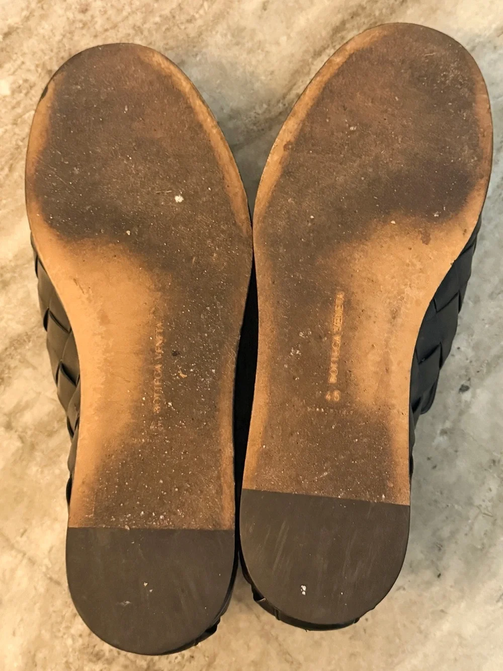 Bottega Veneta Sunday Slipper Black Nero Intrecciato Leather 45/12 Woven